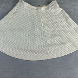 Banana Republic Quilted Cream Skater Skirt